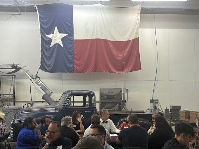 #5 Huge Texas flag and Oak Highlands Brewery truck