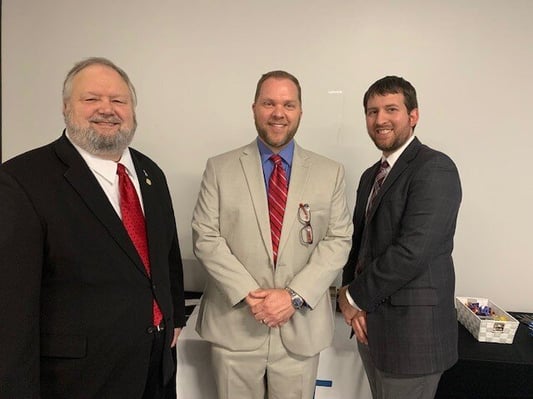 1 - Dallas and Texas Past President Andra Grava, Jim Coyle, and Derek True