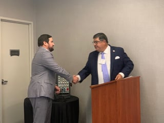 2021 President Danny OConnell Swearing In with Tom Michel