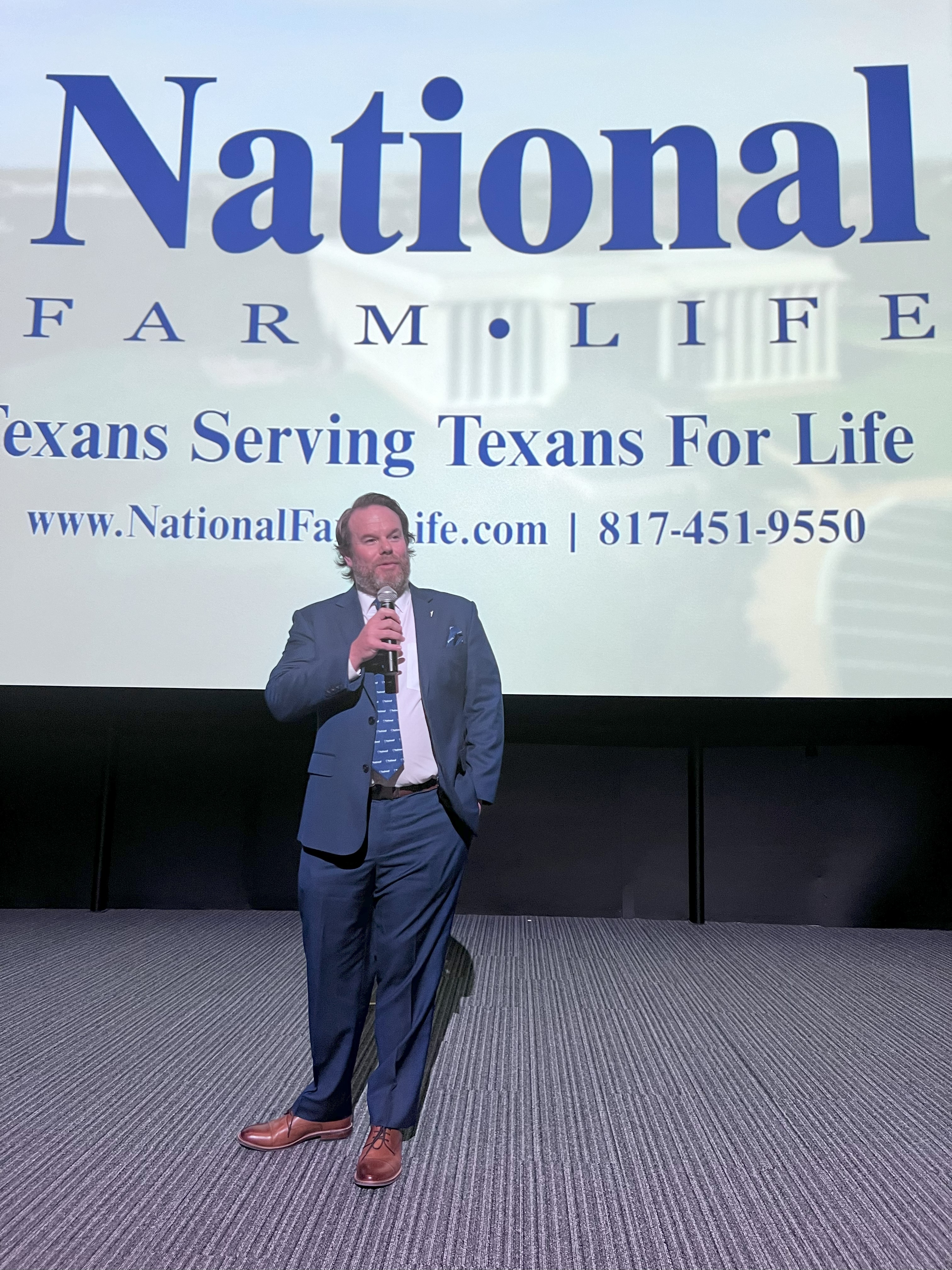 Awards Banquet Sponsor Brad Coon with National Farm Life