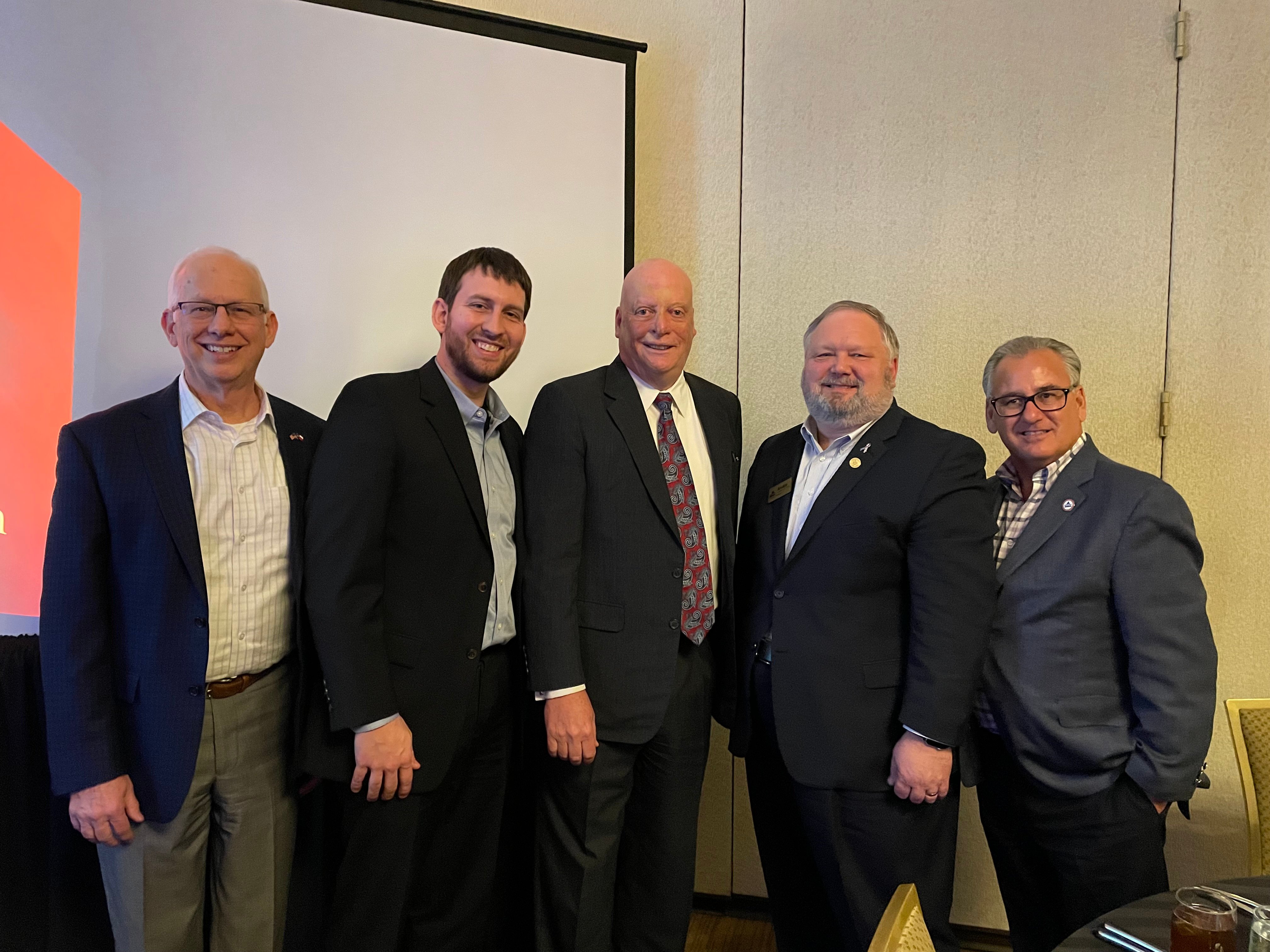TLRT Dinner - Mike Evans, Derek True, Brian Walsh, Andra Grava, Lawrence Holzberg