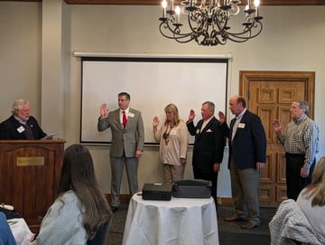 JAN 2024 Luncheon - 2024 NAIFA-Texas President Jim Thompson Swearing In of 2024 Pineywoods Board-1