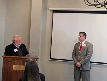 JAN 2024 Luncheon - 2024 NAIFA-Texas President Jim Thompson Swearing In of 2024 Pineywoods President Keith Hilliard