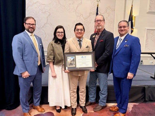 LILI Ceremony - Cristian Yanez with Certificate
