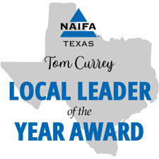NAIFA-Texas Tom Currey Local Leader of the Year Award Graphic