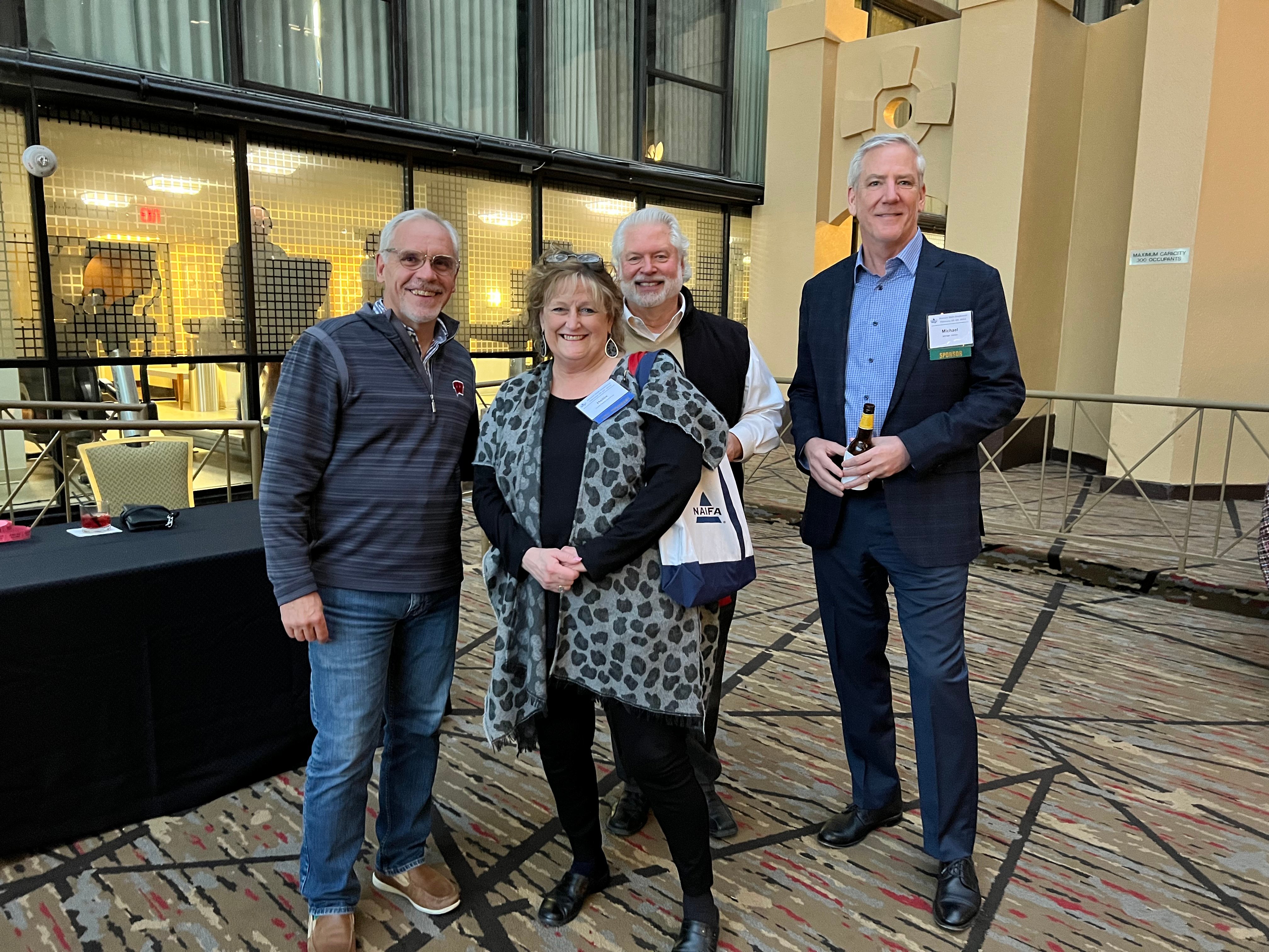 Welcome Reception - Harlan Accola, Hollie Gandy, Jim Thompson, and Michael Inkman